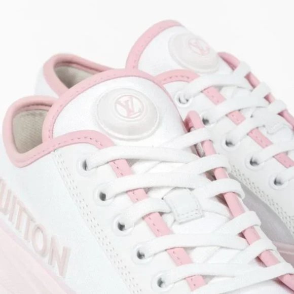 Louis Vuitton Canvas LV Squad Pink Sneakers - Picture 7 of 11
